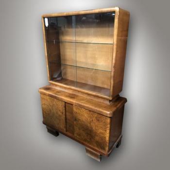 Vitrine - walnut veneer, solid walnut wood - 1935 Vitrine - walnut veneer, solid walnut wood - 1935