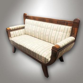 Sofa - solid walnut wood - 1840 Sofa - solid walnut wood - 1840