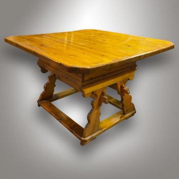 Dining Table - coniferous wood, French polish - 1860 Dining Table - coniferous wood, French polish - 1860