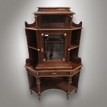 Vitrine - mahogany, brass - 1890 Vitrine - mahogany, brass - 1890