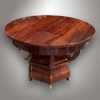 Dining Table - mahogany, brass - 1930 Dining Table - mahogany, brass - 1930