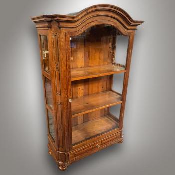 Display Cabinet - solid oak, brass - 1780 Display Cabinet - solid oak, brass - 1780