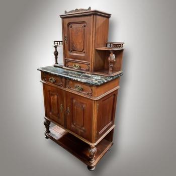 Cabinet - brass, marble - 1880 Cabinet - brass, marble - 1880