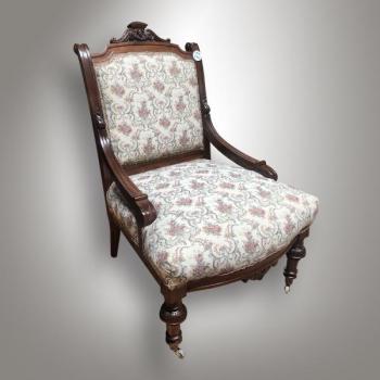 Armchair - solid walnut wood - 1870 Armchair - solid walnut wood - 1870