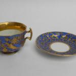 Cup and Saucer - white porcelain - 1860