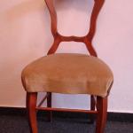 Pair of Chairs - walnut veneer - 1860