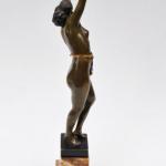 Nude Dancer - patinated bronze, granite - Carl Kauba - 1910