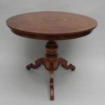 Round Table - walnut wood, cherry wood - 1860