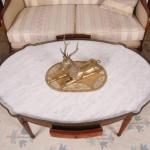 Coffee Table - wood, marble - 1950