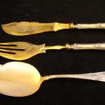 Set of spoons, serving cutlery