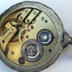 Figural Mantel Timepiece - silver - 1900