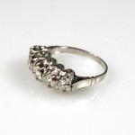 Platinum Ring - platinum, brilliant cut diamond - 1930
