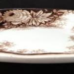 Brown pottery plate - Amberg