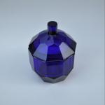 Glass Jar - glass, cobalt - Adolfov Bohemia - 1915