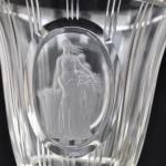 Vase - clear glass - Josef Drahoovsk - 1925