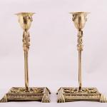 Pair of Candlesticks - brass - 1910