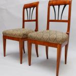 Pair of Chairs - solid wood, cherry veneer - 1830