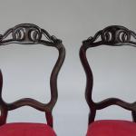 Pair of Chairs - solid wood, stained veneer - Louis Philippe - 1870