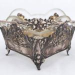 Silver Bowl - glass, silver - 1910