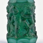 Glass Vase - Malachite - 1930