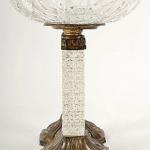 Glass Pedestal Bowl - metal, glass - 1930
