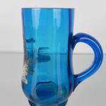 Glass Jug - blue glass - 1900