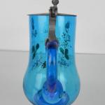 Glass Jug - blue glass - 1900
