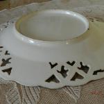 Plate - white porcelain - 1900