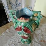 Vase from Porcelain - majolica - 1900