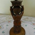 Figural Lamp - wood - 1900
