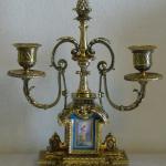 Clock with Pair of Matching Candelabra - 1870