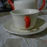 Tea Set - white porcelain - 1930