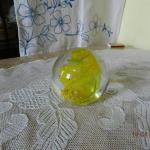 Glass Paperweight - clear glass - 1960