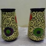 Pair of Vases - majolica - Ditmar Urbach - 1930