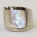 Silver Ring - pearl, silver - 1950