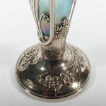 Art Nouveau vase with metal mounting