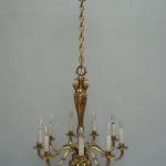 Chandelier - bronze, glass - 1880