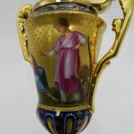 Vase from Porcelain - white porcelain, cobalt - 1880