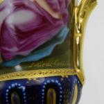 Vase from Porcelain - white porcelain, cobalt - 1880