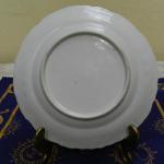 Plate - white porcelain - Bezov, Bohemia - 1880