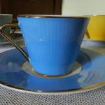 Cup and Saucer - white porcelain - Slavkov Czechoslovakia - 1960