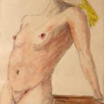 Frana Smatek (Smetak) -Nude girl with a bowed head