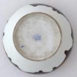 Porcelain white bowl with Art Nouveau ornament 