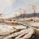 Vladimir Kliment - A snowy road to the village