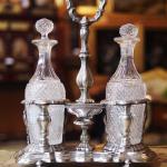 Silver Table Set - glass, silver - 1880