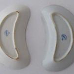 Two kidney-shaped bowls - Meissen, Teichert