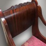 Art Nouveau pair of armchairs, mahogany, around 1900