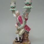 Porcelain Candle Holder - Meissen - 1880