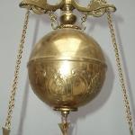 Kerosene Lamp - brass, glass - R. Ditmar Wien - 1880