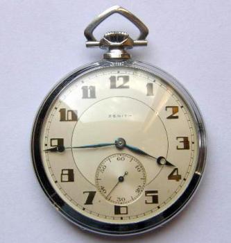 Pocket Watch - chrome - Zenith - 1930